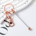 DIY Beaded Keychain – Handmade Metal Key Ring Gift