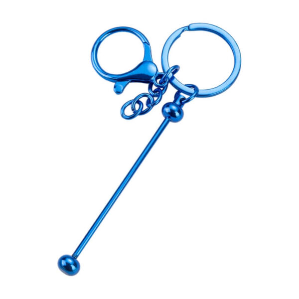 DIY Beaded Keychain – Handmade Metal Key Ring Gift