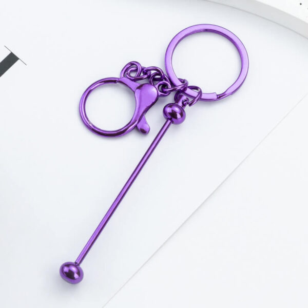 DIY Beaded Keychain – Handmade Metal Key Ring Gift