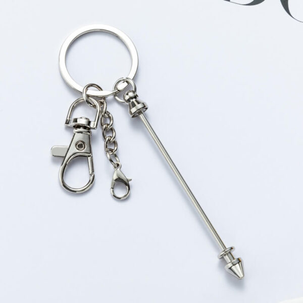 DIY Beaded Keychain – Handmade Metal Key Ring Gift