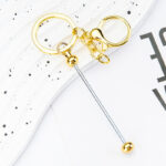DIY Beaded Keychain – Handmade Metal Key Ring Gift