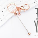 DIY Beaded Keychain – Handmade Metal Key Ring Gift