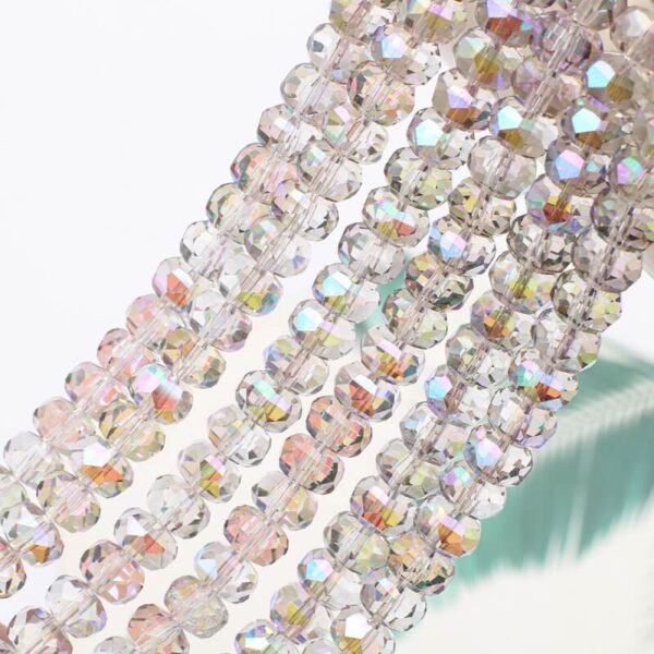 5×8mm Faceted Crystal Rondelle Beads – For Phone Charms