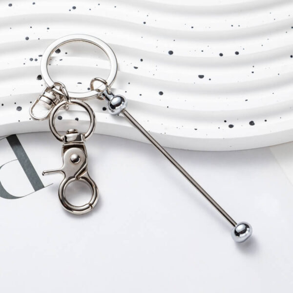 DIY Beaded Keychain – Handmade Metal Key Ring Gift