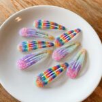 Sparkly Waterdrop Hair Clips – Colorful BB Barrettes