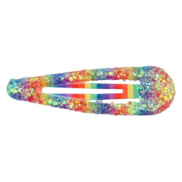 Sparkly Waterdrop Hair Clips – Colorful BB Barrettes