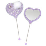 DIY Beaded Mirror – Pearl Heart Handle | Portable Makeup Mirror