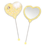 DIY Beaded Mirror – Pearl Heart Handle | Portable Makeup Mirror