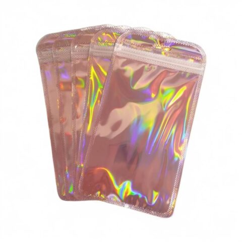Rainbow Transparent PP Self-Sealing Jewelry Bag