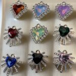 Hollow Mermaid Tail Pendant with Gemstone – DIY Alloy Charm