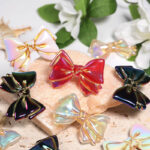Mixed Color Acrylic Bow Beads for Pens, Keychains, DIY Jewelry
