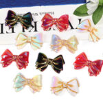 Mixed Color Acrylic Bow Beads for Pens, Keychains, DIY Jewelry