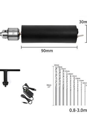 Electric Bead Drill – 0.3–4mm Tool for DIY Jewelry & Pen Drilling