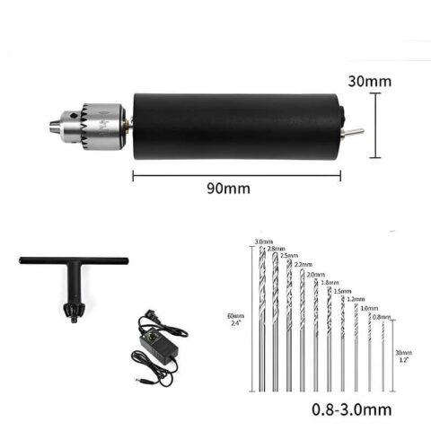 Electric Bead Drill – 0.3–4mm Tool for DIY Jewelry & Pen Drilling