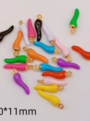 Colorful Chili Pepper Charms – Alloy Pendants for DIY Jewelry