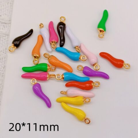 Colorful Chili Pepper Charms – Alloy Pendants for DIY Jewelry