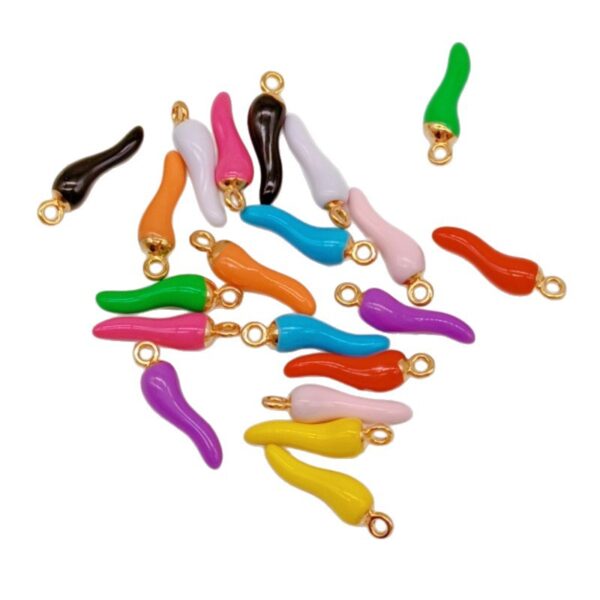 Colorful Chili Pepper Charms – Alloy Pendants for DIY Jewelry