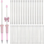 117mm Metal Bead Pen Barrel – Slim Extension Rod for DIY Pen