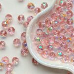 8mm Faceted Crystal Glass Beads – DIY Bracelet Spacer Beads