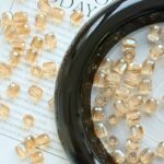 8mm Long Cylinder Crystal Glass Beads – Clear DIY Spacer Beads
