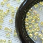 8mm Long Cylinder Crystal Glass Beads – Clear DIY Spacer Beads