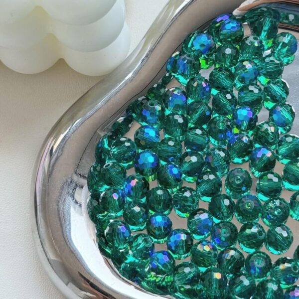 8mm Clear Disco Crystal Glass Beads – DIY Jewelry Making