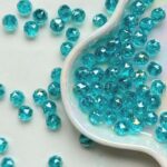 8mm Faceted Crystal Glass Beads – DIY Bracelet Spacer Beads