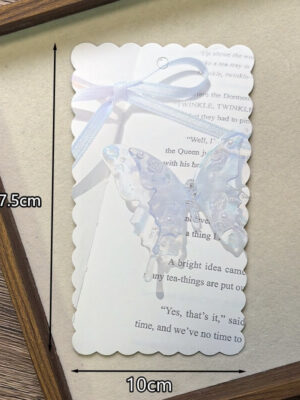 Back card Letter Crystal Butterfly