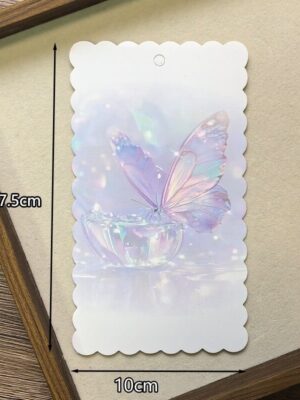 Crystal Butterfly DIY Keychain Backing Card