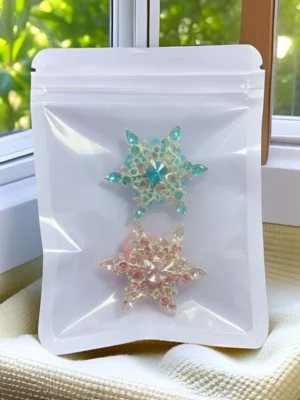 Flash Sale – 2pcs Diamond Snowflake Beads (Random Colors)