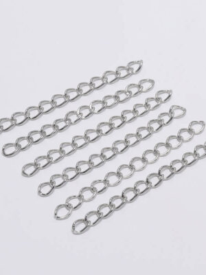 Long chain tail chain white K