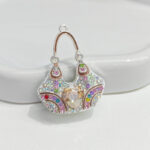 Alloy Rhinestone Bag Charm