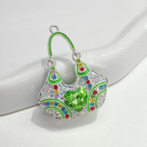 Alloy Rhinestone Bag Charm