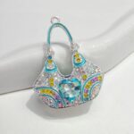 Alloy Rhinestone Bag Charm