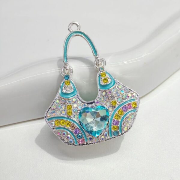 Alloy Rhinestone Bag Charm