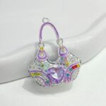 Alloy Rhinestone Bag Charm