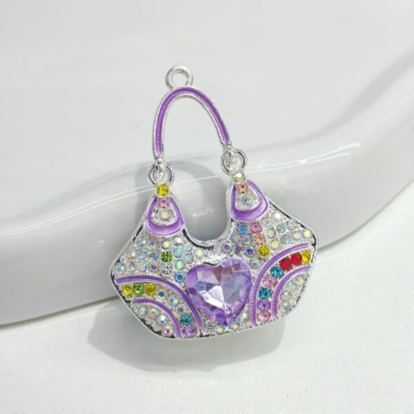 Alloy Rhinestone Bag Charm