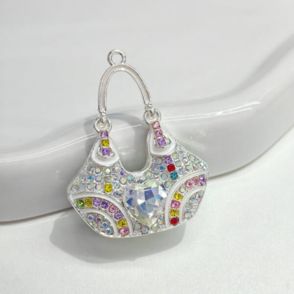 Alloy Rhinestone Bag Charm