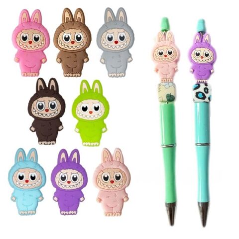 Labubu DIY Beads – Animal Silicone Beads for Jewelry Making