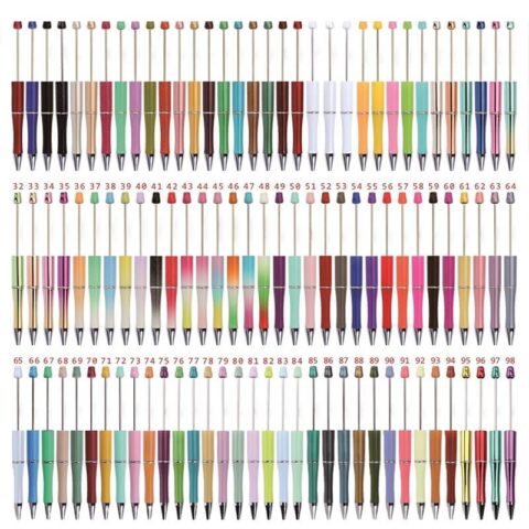 Mixed Color Beadable Pens for DIY Crafts