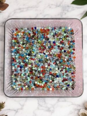 6mm Mixed Crystal Beads