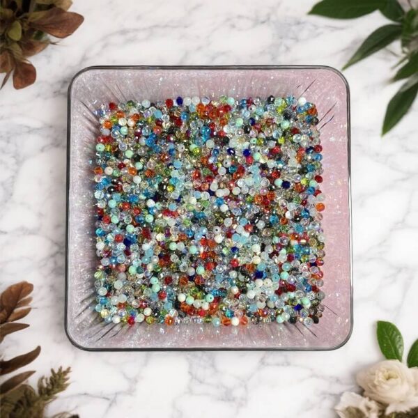 6mm Mixed Crystal Beads