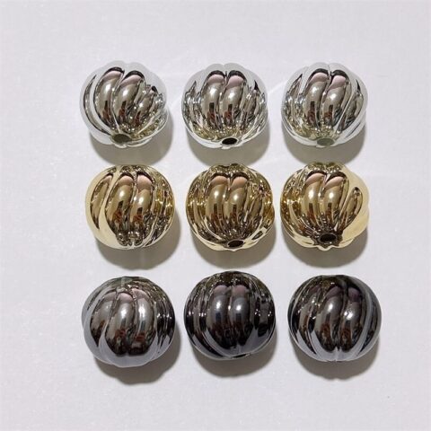 16mm Acrylic Pumpkin Beads