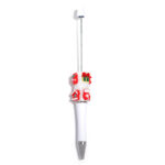 Cute Christmas Beaded Pen – DIY Snowflake Rhinestone Glitter Gift