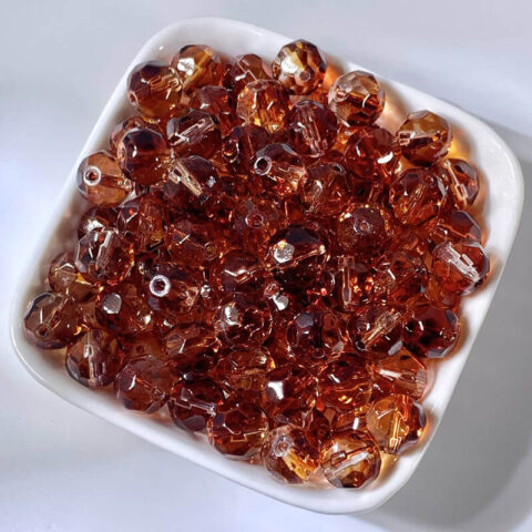 10mm glass crystal ball brown