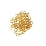 18K Gold Jump Rings 0.7x6mm