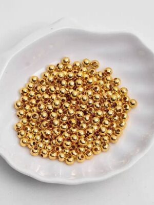 4mm goid spacer beads