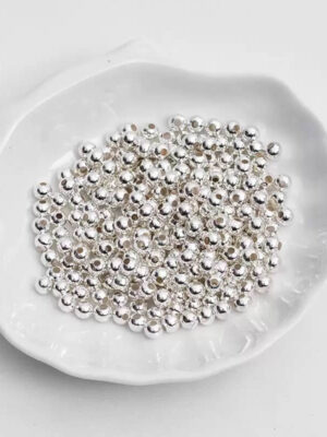 4mm Gold & Silver Spacer Beads