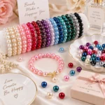 8mm Glass Pearls Beads for Jewelry Making