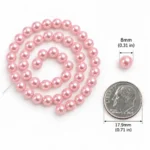 8mm Glass Pearls Beads for Jewelry Making